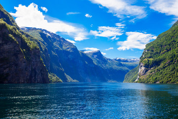 Fototapeta premium Geiranger at Geirangerfjord, Norway