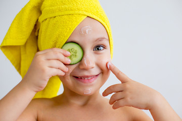 Little girl in spa