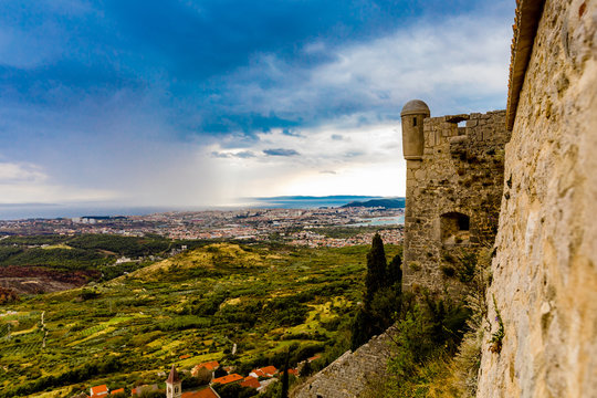 Views from the Fortress of Klis, where Game of Thrones was filmed, Croatia