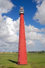 Selbstklebende Fototapete Leuchtturm Lange Jaap