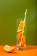 orange juice in glass
