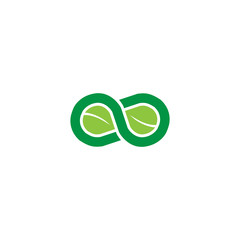Infinity Nature leaf logo 