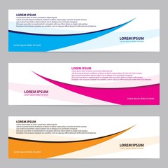 Modern banner vector