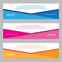 Modern banner vector