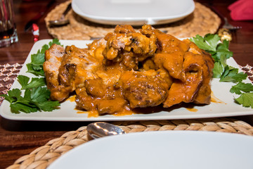 Lammbraten als Hauptgang