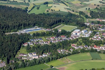 Fototapeta na wymiar Luftbild Hoffenheim