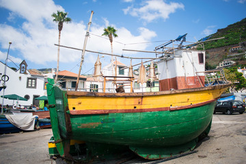 Fototapeta na wymiar Madeira fishing boat