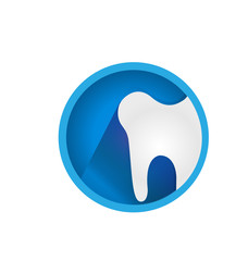 Dental tooth icon vector