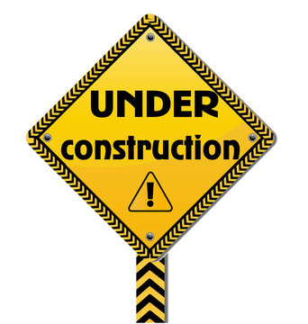 Under construction sign icon