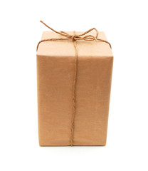 Small parcel wrapped in brown paper