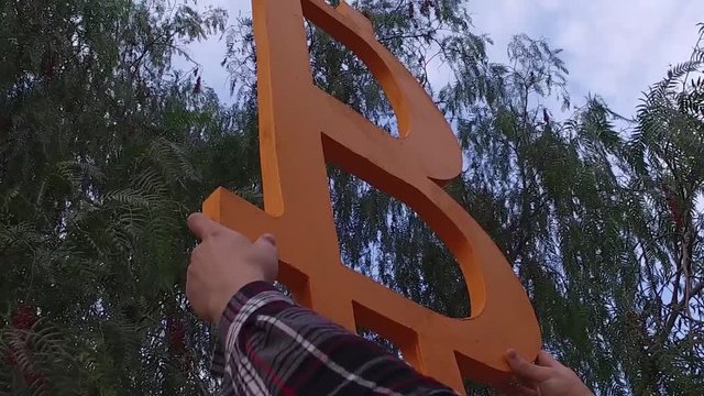 Crypto currency. Bitcoin rose to the top. Bitcoin graph