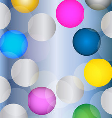 Colorful bokeh circles vector