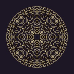 Mandala flower beautiful vector vintage decorative element oriental illustration