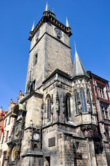 Fototapeta na wymiar Prague astronomical clock tower