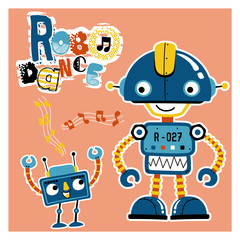 funny robots dance cartoon