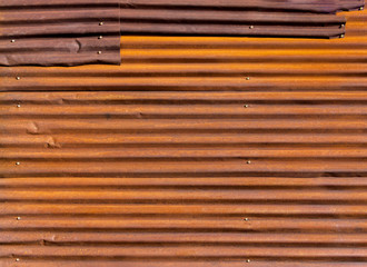 Old zine with rust texture background.