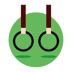 Flying Rings Gymnastic Stuff Vector Illustration Graphic