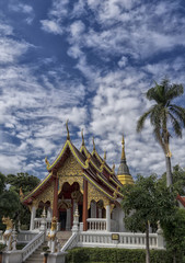 Naklejka premium Buddhist temple Chiang Mai Thailand