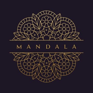 Mandala flower beautiful vector vintage 

decorative element oriental illustration