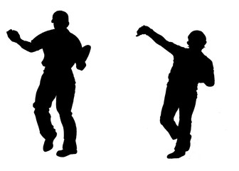 ベースボール影絵