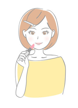 recommend clip art: 化粧　口紅