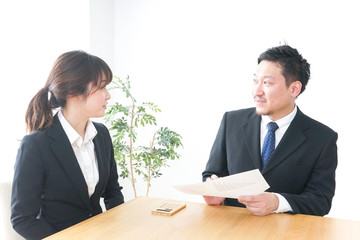 Business persons having  business meeting