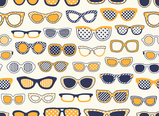 seamless fashion eyeglasses illustration - 186073820