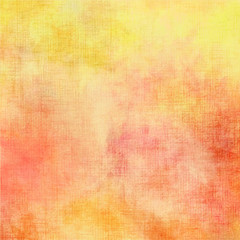 Abstract orange yellow watercolor painting background vector illustration | Grungy texture on handmade paper