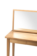 mirror table isolated on the white background