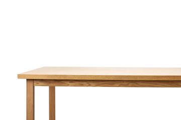 wood table(desk) isolated on the white background