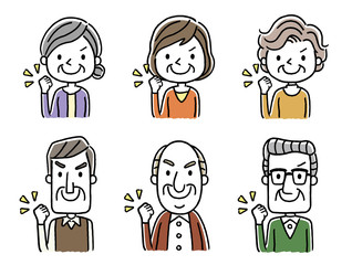 シニア男性とシニア女性：やる気