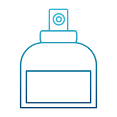 Fragrance bottle isolated icon vector illustration graphic design