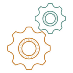 gear machine isolated icon vector illustration design