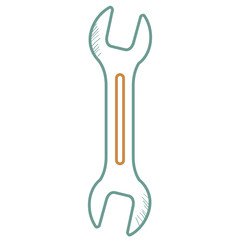 wrench tool isolated icon vector illustration design