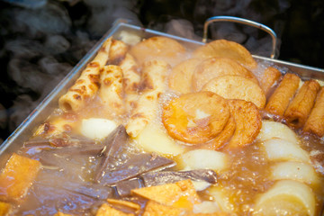 Japanese traditional Oden .