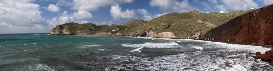 Santorini island, Red beach Greece