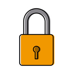 Security padlock symbol icon vector illustration graphic design