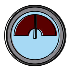 round pressure gauge icon vector illustration graphic design