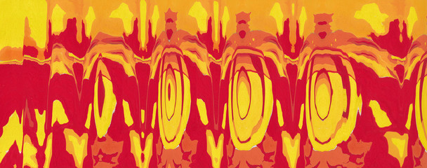 Corrugated abstract background. Poster color on paper and created by scanner. Multicolored...