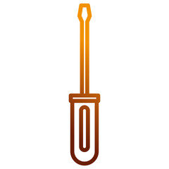 screwdriver tool isolated icon vector illustration design