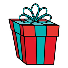 gift box presents icon vector illustration design