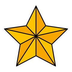 christmas star decorative icon vector illustration design