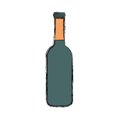 beer bottle   vector illustration