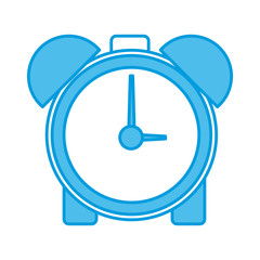 Alarm clock with bells icon vector illustration graphic design