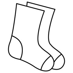christmas sock decorative icon vector illustration design
