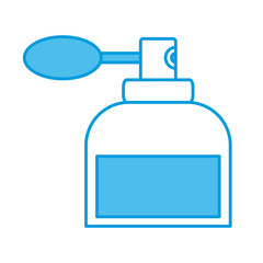 Fototapeta premium Fragrance bottle isolated icon vector illustration graphic design