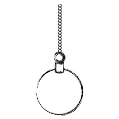 christmas ball hanging icon vector illustration design