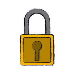 Security padlock symbol icon vector illustration graphic design