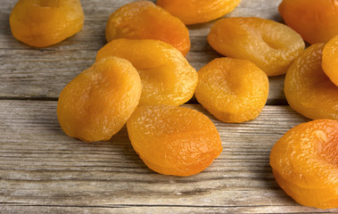 Delicious dried apricots, food