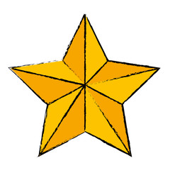 christmas star decorative icon vector illustration design